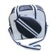 thumbnail image 3 of Bolsa de Pickleball con bandolera y bolsillos de malla, organizador de equipo para llevar al hombro Blanco y negro, 3 of 9