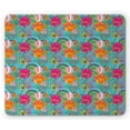 thumbnail image 1 of Floral Mouse Pad, Dandelions Flowers Circles Vibrant Spring Sun Rays Kids Girls Baby Nursery Concept, Rectangle Non-Slip Rubber Mousepad, Multicolor, by Ambesonne, 1 of 2