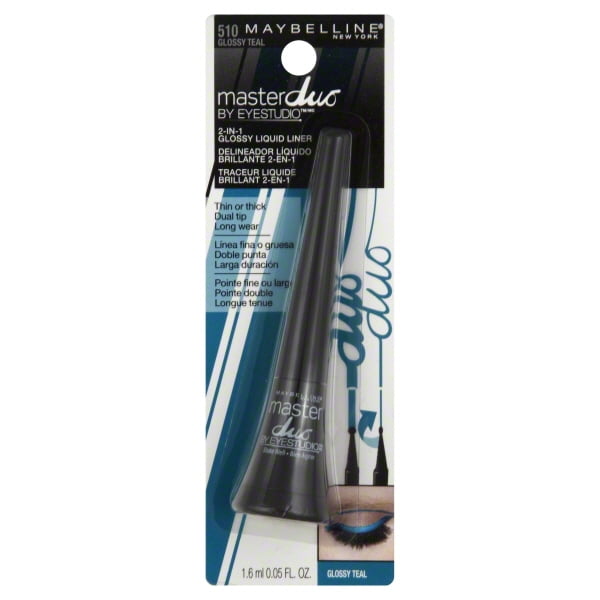 Maybelline New York Eye Studio Master Duo Glossy Liquid Eyeliner, 510