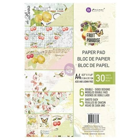 UPC: 0655350638375 | PRIMA MARKETING INC A4 Paper Pad-Fruit Paradise Collection UPC 655350638375