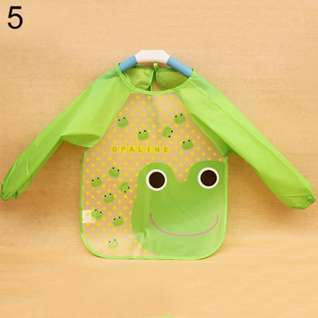 

Wanwan Cute Baby Boy Girl Toddler Children Waterproof Long Sleeve Bib Art Apron Smock