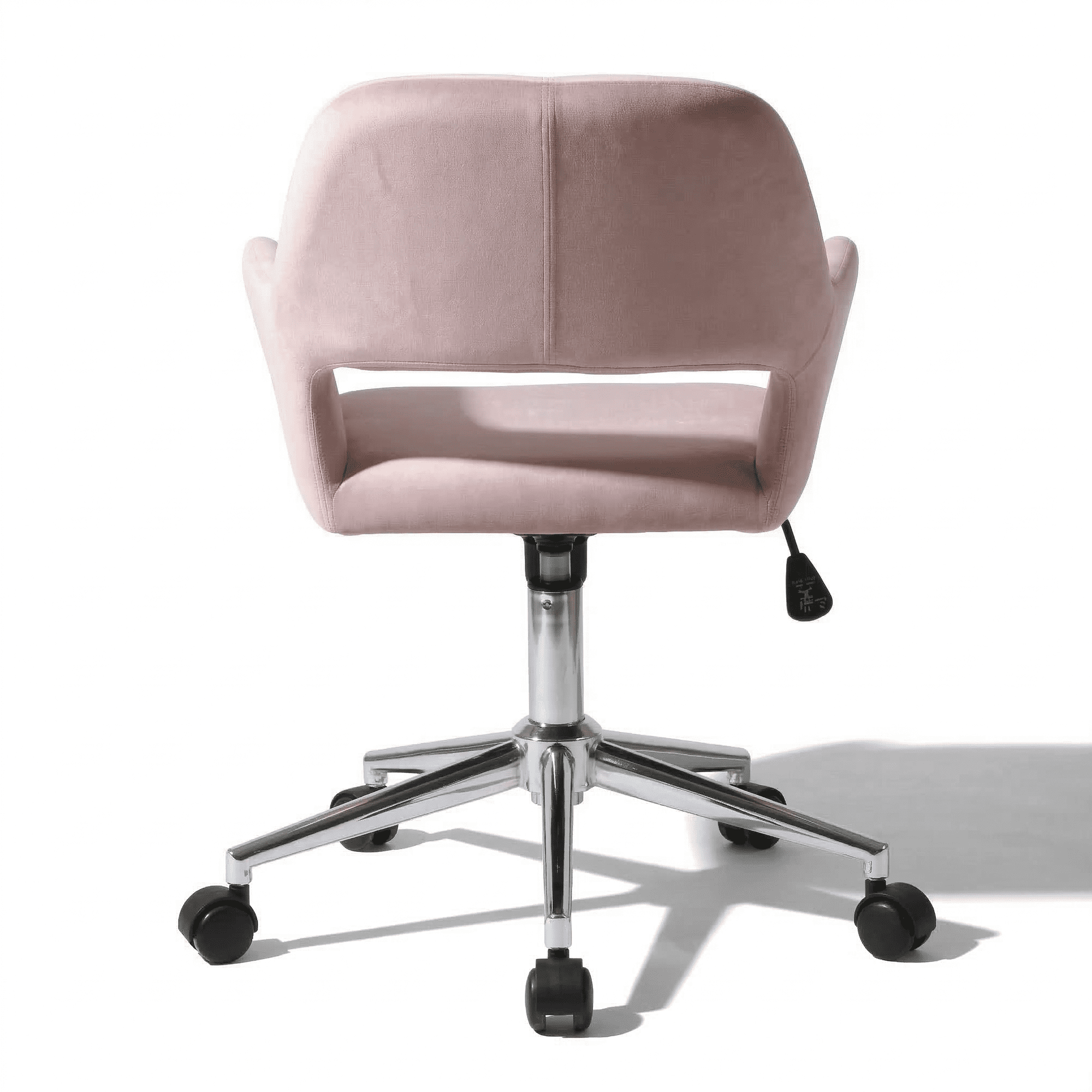 Homy Casa Swivel Office Chair, Adjustable Rolling Desk Chair for Meeting, Vanity or Meeting, Beige