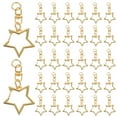 thumbnail image 1 of Milisten 60 Pcs DIY Ressort en Forme d'Étoile Porte-Clés Clip Métal Pivotant Crochet avec Chaîne, 1 of 6