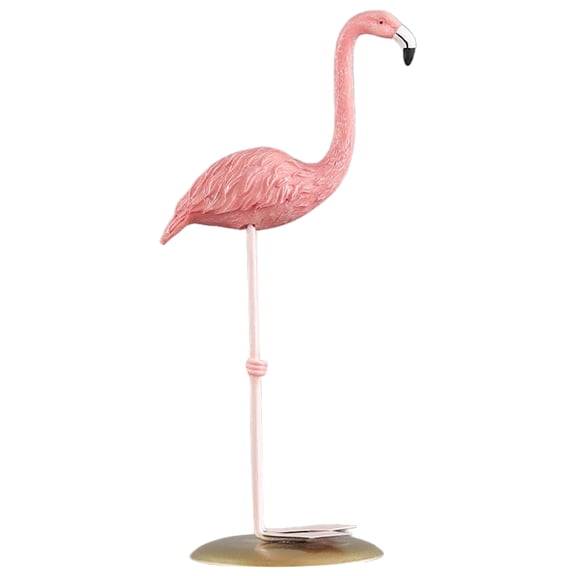 Pink Flamingo Statue Decor Made of Resin for Home Wedding Party Decorations 6.5 Inches