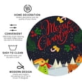 thumbnail image 4 of Honeii Merry Christmas Elk Print Leather Coaster Set of 6, Ideal for Safeguarding Your Furniture from Drinks Spills and Effortless Cleanup,Round Shape, 4 of 5