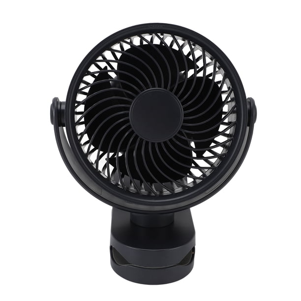 Ventilador USB Recargable Con Pinza Funcionamiento Ligero Y Silencioso Con Rotación De 360 Ideal Para Viajes De Oficina Carga De 4 Velocidades Tipo C Para La Playa Camping