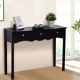 thumbnail image 2 of Topbuy 3 Drawers Console Table Hall table Side Table Desk Accent Table Entryway Black, 2 of 6