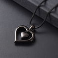 thumbnail image 5 of Heart Cremation Jewelry Urn Necklaces for Ashes Stainless Steel Heart Urn Pendant Memorial Ash Holder Keepsake Lock Urn Necklace for Ashes, 5 of 7
