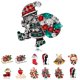 thumbnail image 3 of Yuarrent Decorado Árbol de Navidad Botas de Papá Noel Muñeco de nieve Campana Broche Bufanda Collar Solapa Broche de Navidad Regalo de niña Kits de decoración para fiestas No.09 Yuarrent JR0793-09, 3 of 6