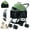 Green, variant on Magicorange 3-in-1 Dog Stroller with Removable Carrier, Upgrade Stable 4 Wheels Stroller for Medium Dogs / Cats Up to 44lbs (Black)