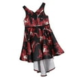 thumbnail image 1 of Vestido Formal de Princesa Niñas Bordados Florales Sin Mangas Regalo Boda Fiestas Cumpleaños rojo SOLEDAD Vestido formal de las muchachas, 1 of 10