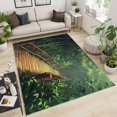 thumbnail image 2 of Tropical Rugs for Bedroom - Rainforest Rug, Bathroom Rug, Landscape Carpet for Living Room, Bamboo Area Rugs, Greenery Carpet, Nature Home Decor & Gifts 5x8ft, 2 of 6
