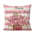thumbnail image 2 of Valentine's Day Linen Pillowcase Home Sofa Cushion Pillowcase Multicolor, 2 of 6