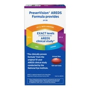 (3 pack) PreserVision AREDS Eye Vitamins and Minerals with Beta Carotene Softgels, 120 Count