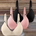 thumbnail image 2 of Bras For Women Sexy Up Wireless Solid Color Underwear Adjustable Breathable Comfort Support Anti Drop Bra, 2 of 3