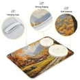 thumbnail image 4 of Kitchen Drying Mat 16x18In Drying Dish Mat Dish Drying Mats Kitchen Countertop Multi-Function Drain Drying Mat Kitchen Table Picturesque Autumn, 4 of 8