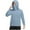 Blue, variant on Kids Shirts for 4-15 Years Unisex Long Sleeve Hooded Solid Color T-Shirt Children's Summer Outdoor Breathable Sports Tops With Sun Protection Mask 50+ Sun Protection Tops For Kids Pink