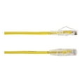 thumbnail image 2 of Black Box Slim-Net - Patch cable - RJ-45 (M) to RJ-45 (M) - 2 ft - UTP - CAT 6 - booted, molded, stranded - yellow, 2 of 2