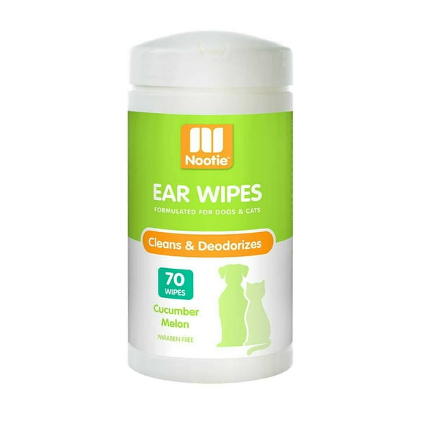 Pet Ear Cleaning Wipes Gentle Dog Cat Grooming Deodorizing 70ct Choose