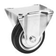 thumbnail image 2 of 4pcs 3 Inch Fixed Metal Top Plate Caster Rubber Wheel for Furniture Trolley, 2 of 10