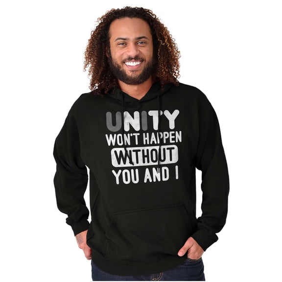 Unity Needs You and I Cute Pun Hoodie Sweatshirt Women Men Brisco Brands S