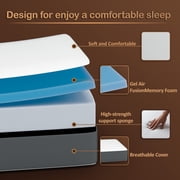 Continental Sleep By Sunset, 3” Memory Foam Tri-fold Mattress, Good for Kids and Adult, Twin.