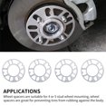 thumbnail image 3 of 4pcs ET Track Universal Adapter 5mm 8mm 10mm Seals 4 5 Stud Wheel Spacers Plate, 3 of 6