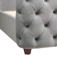 thumbnail image 6 of Geneva Curved Wing Upholstered Platform Bed Frame Queen Opal Grey Velvet, 6 of 6