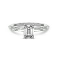 thumbnail image 3 of IGI Certified 5 Carat Emerald Shape Lab Grown Diamond Engagement Ring | 14K White Gold | Kimberly Baguette Side Stone Diamond Ring | FG-VS1-VS2 Quality Friendly Diamonds, 3 of 6
