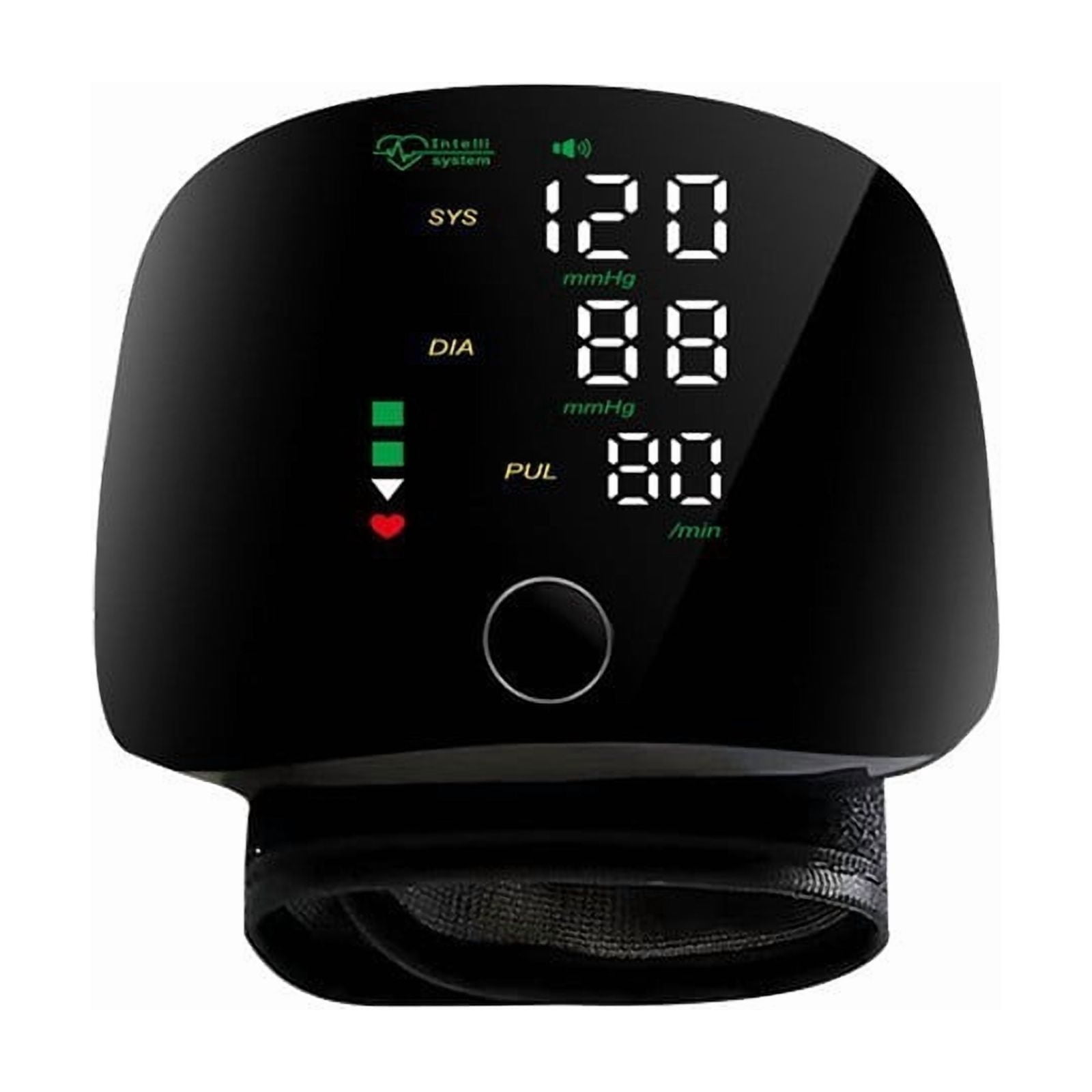 Portable Wrist Blood Pressure Monitor with Storage Box, Professional Automatic Digital BP Cuff, One-Button Operation with Backlit Large LED Screen for Seniors