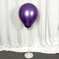 thumbnail image 3 of Conjunto de 10 globos morados de metal de cromo de 18 pulgadas KIRIKOU grandes globos redondos de látex grueso de helio para la decoración de la fiesta de graduación de la boda de cumpleaños, 3 of 5