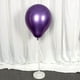thumbnail image 3 of Conjunto de 10 globos morados de metal de cromo de 18 pulgadas KIRIKOU grandes globos redondos de látex grueso de helio para la decoración de la fiesta de graduación de la boda de cumpleaños, 3 of 5
