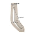 thumbnail image 3 of 1pc Car Seat Belt Trim B-pillar Small Cover for Volvo V70 01-03 S60 01-05 S80 99-06 XC90 03-14 XC70 01-07, 3 of 5
