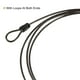 thumbnail image 4 of Cable de Seguridad de Acero Recubierto Uxcell 2.5mmx1.5m con Candado de Equipaje Doble Bucle Negro 2 Paquete, 4 of 5