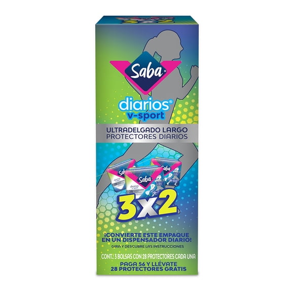 Pantiprotectores Diarios Sport 3x2