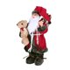 thumbnail image 3 of Muñeco de Papá Noel de pie para Navidad, muñeco de Papá Noel de peluche hecho a mano, novedoso adorno navideño para el hogar, regalos de Navidad, fiesta en casa, 32 cm, 3 of 4