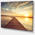 thumbnail image 2 of Jetée de Mer sous un Beau Paysage Nuageux - Impression sur Toile Moderne, 2 of 4