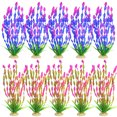thumbnail image 1 of Plantas acuáticas artificiales para acuario, decoración de plantas de pecera de plástico, 10 piezas., 1 of 5
