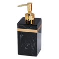 thumbnail image 1 of Ruiboury Resin Soap Dispenser Reusable for Tabletop Kitchen Shower Shampoo Bathroom Black Gold 500ml 1Set, 1 of 6