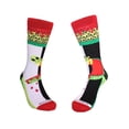 thumbnail image 3 of Skater Alien on a Half Pike Watermelon Socks (Adult Large - Men's Shoe Sizes 8-12), 3 of 7