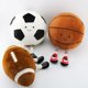 thumbnail image 3 of JM personalizado creativo sonrisa baloncesto fútbol felpa suave almohada cojín muñecas de dibujos animados bebé dormir regalos deportes peluche juguete, 3 of 4