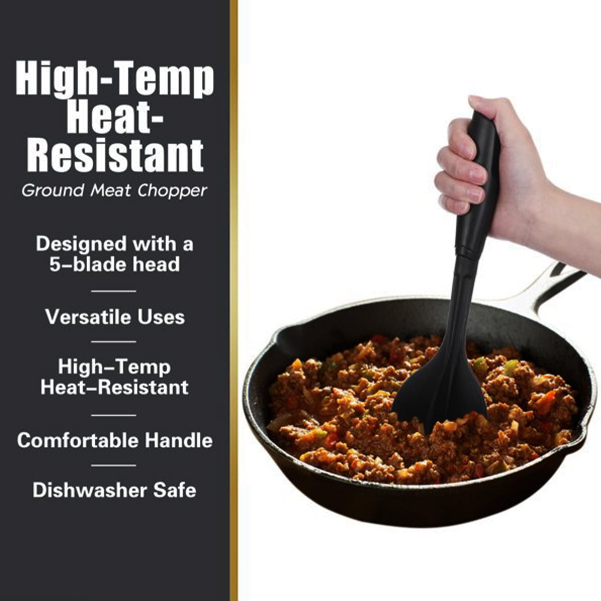 Irene Inevent Meat Chopper Non-Stick Heat-Resistant ABS Ground