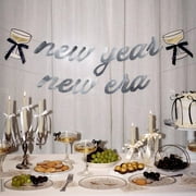 XH New Year, New Era Iridescent Banner - 2 pcs 5 Ft. | NYE Party Decorations, 2026 Decor, Happy New Year Decorations, Cheers Coquette