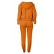thumbnail image 3 of Gibobby Set Pants y Sudadera Mujer Conjunto de ropa deportiva de 3 piezas con sudadera con capucha y estampado de diente de león para mujer(Naranja,XL), 3 of 5