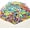 Iridescent Rainbow Mix, variant on 1 LB Iridescent Easter Grass Crinkle Cut Paper w/Bunny Egg Confetti, Blue Yellow Purple Pink Shred Filler Mix Raffia Tissue Craft Bedding Cushion, Party Birthday Gift Box Basket Retail