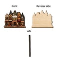thumbnail image 6 of Lilixerw Halloween House Scene Decoration, Spooky Town Building Welcome Sign with Ghost and Pumpkin Accent, for Entryway, Porch and Wall Display, 7.87x6.37 inch, 6 of 6