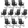 thumbnail image 1 of Giantex Chaise de Bureau en Maille, Chaise de Conférence Rembourrée pour Invités avec Soutien Lombaire et Dossier Ergonomique, Cadre en Métal, Base en Traîneau, Chaise de Salle de Réception, Chaise de Direction, 1 of 8