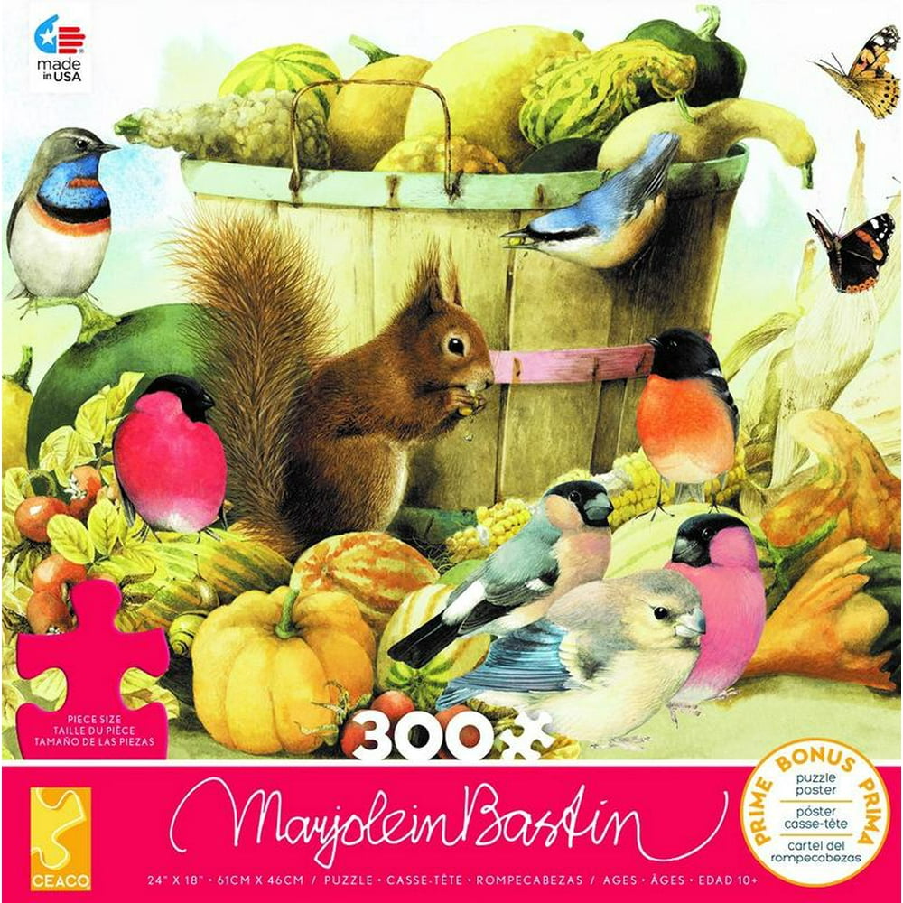 Ceaco Marjolein Bastin Squirrel 300 piece Jigsaw Puzzle Walmart
