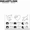 thumbnail image 3 of shiyou-Tattoo Tech, 3 Sheets Small Semi Permanent Tattoo, Adult Art Design Temporary Tattoos, Lasts 1-2 Weeks, Waterproof, Realistic Look, No Adhesive, No Reflection (Love and Cats), 3 of 4
