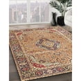 thumbnail image 3 of Ahgly Company Machine Washable Indoor Square Traditional Sienna Brown Area Rugs, 4' Square, 3 of 7